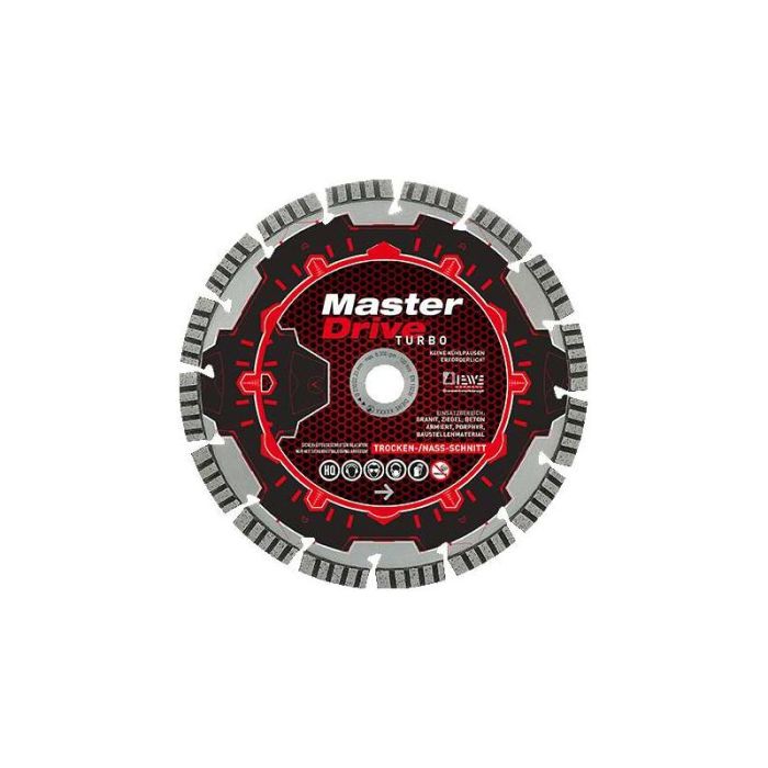 Diewe - Disc diamantat Master Drive Turbo, Ø115x22.23mm [SQ-61143]