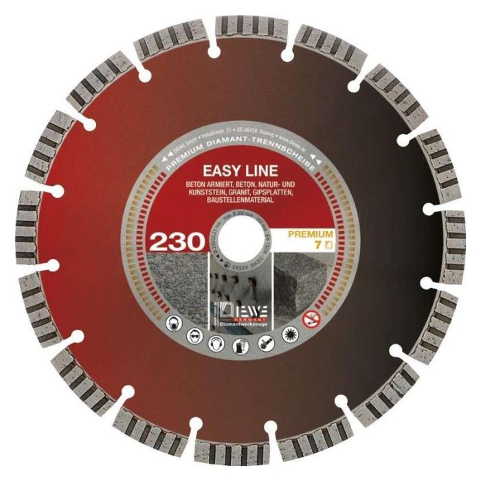 Diewe - Disc diamantat EasyLine, Ø115x22.23mm [SQ-61313]