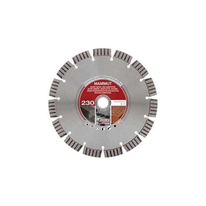 Diewe - Disc diamantat Mammut, Ø115x22.23mm [SQ-62543]