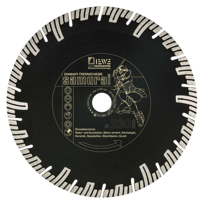 Diewe - Disc diamantat Samurai, Ø115x22.23mm [SQ-66113]