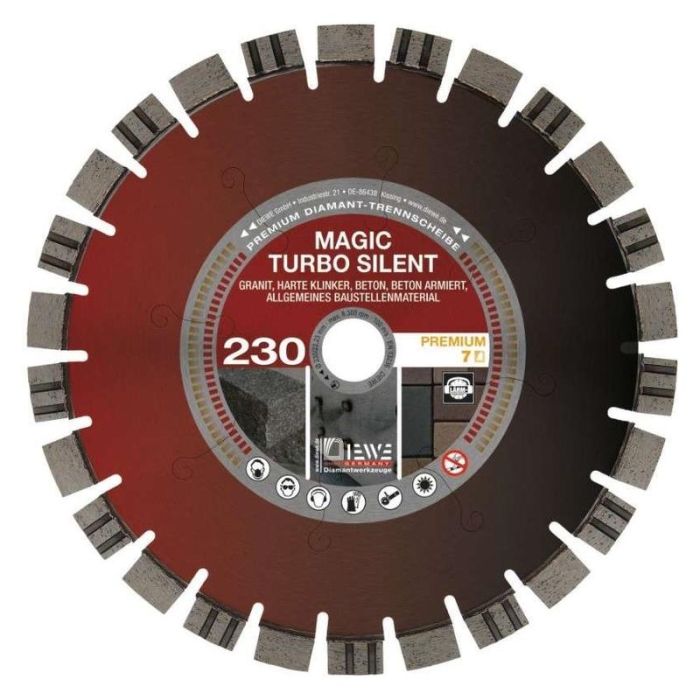 Diewe - Disc diamantat Magic Turbo Silent, Ø230x22.23mm [SQ-92193]