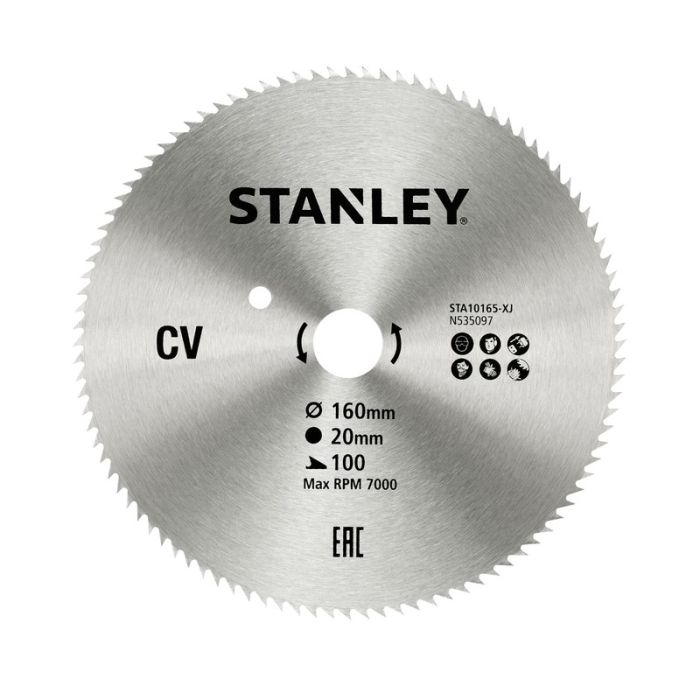 STANLEY - Panza fierastrau circular 160x20mm, 100 dinti [STA10165-XJ]