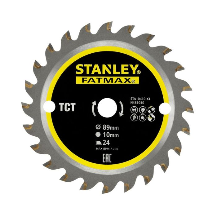 STANLEY - Panza fierastrau circular TCT pentru lemn 89x10mm, 24 dinti [STA10410-XJ]