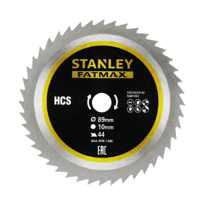 STANLEY - Disc HCS pentru lemn, metal si pvc, 89x10mm, 44 dinti [STA10420-XJ]