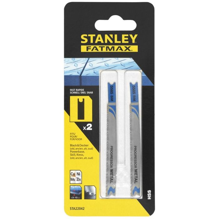 STANLEY - Panze fierastrau pendular, prindere in U, 91.5x73x1.4-2.6mm [STA22042-XJ]