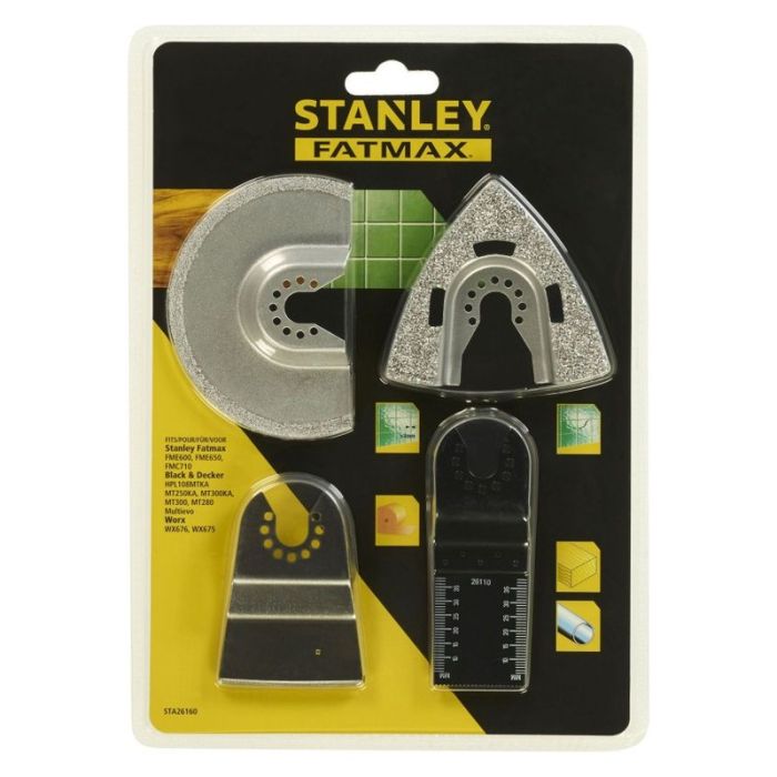 STANLEY - Panze FatMax pentru multifunctionala oscilanta, 4 piese [STA26160-XJ]