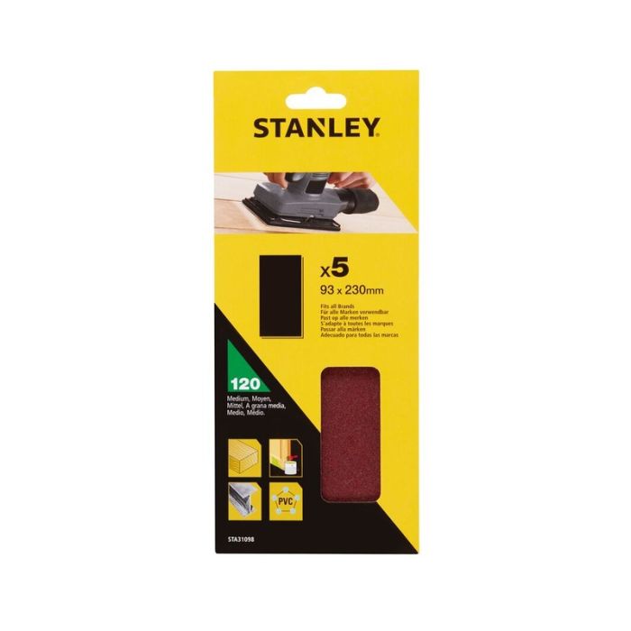 STANLEY - Hartie abraziva neperforata, de 93x230mm, P120, 10 bucati [STA31098-XJ]