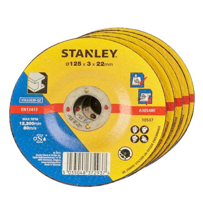 STANLEY - Disc abraziv cu degajare pentru taiere metale 125x22.23x3.2mm [STA32030-QZ]