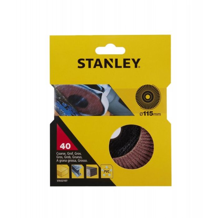 STANLEY - Disc abraziv evantai pentru slefuit, 115x22.23mm, P120 [STA32107-XJ]