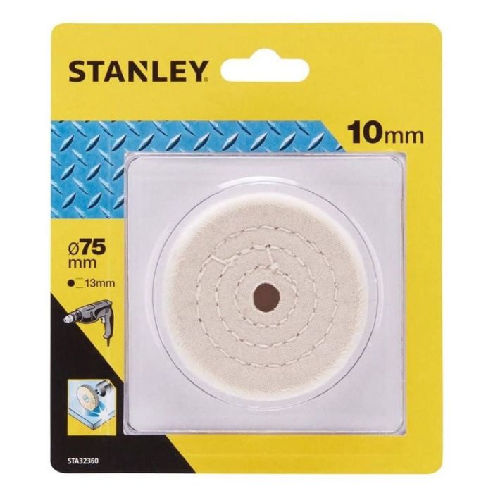 STANLEY - Disc starificat din bumbac pentru lustruire 75x13mm, grosime 10mm [STA32360-XJ]