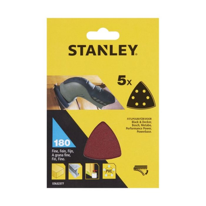 STANLEY - Hartie abraziva delta P180, 10 bucati [STA32377-XJ]