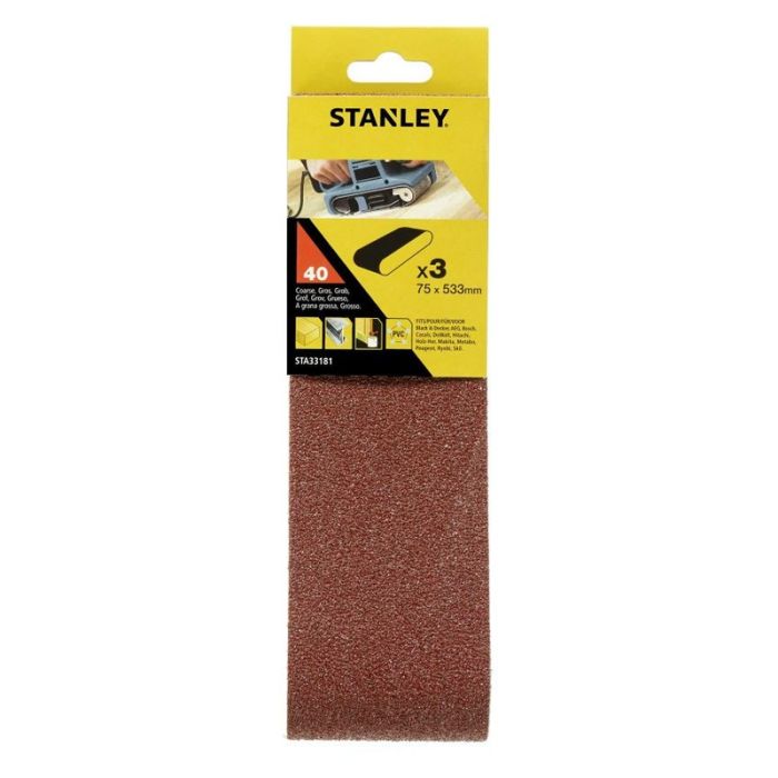 Stanley - Benzi abrazive pentru slefuit 75x533mm, P40 [STA33181-XJ]