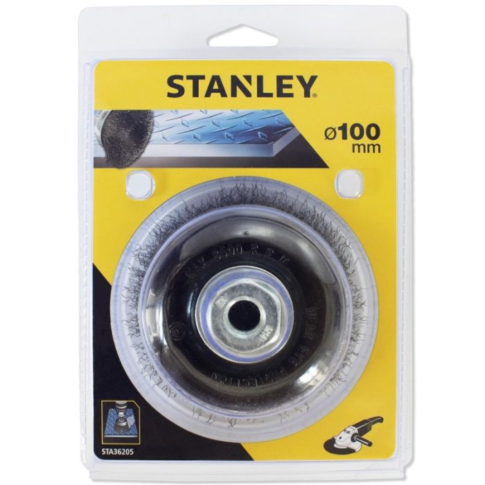 Stanley - Perie impletita tip cupa, 100x22.2mm, M14 [STA36205-XJ]