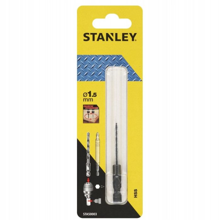 STANLEY - Burghiu de ghidare cu tija hex pentru gaurire in metale 1.5mm [STA50003-XJ]