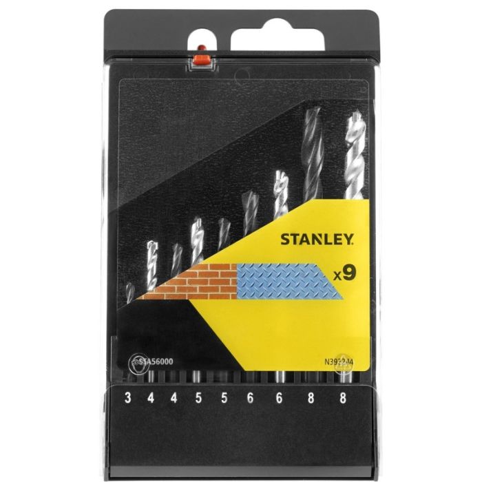 STANLEY - Burghie HSS 3,4,5,6,8mm zidarie, 4,5,6,8mm metal [STA56000-QZ]