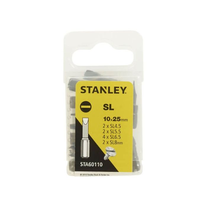 STANLEY - Biti SL4.5,5.5,6.5,8mm, 25mm, 10 piese [STA60110-XJ]