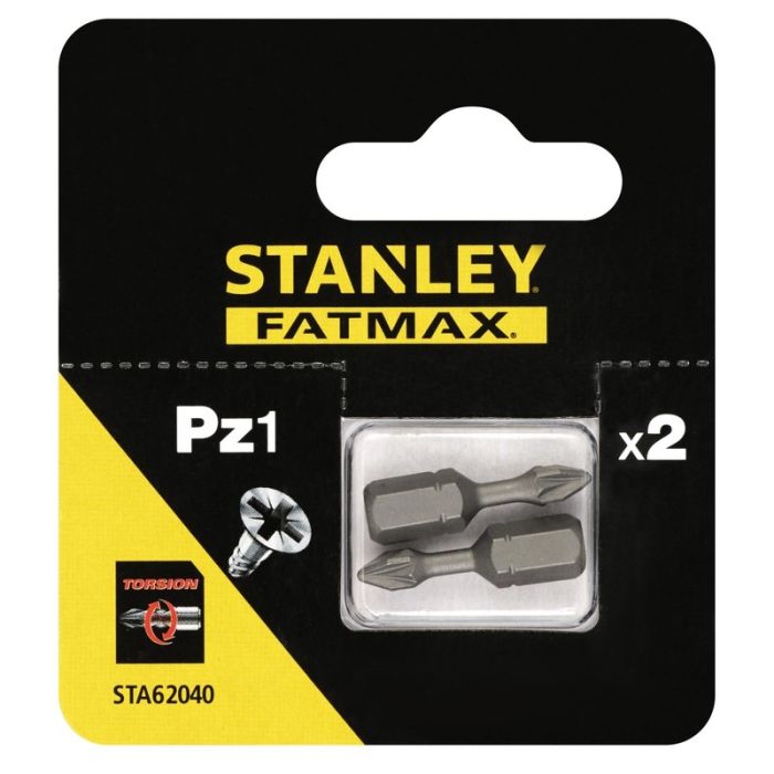 STANLEY - Biti torsiune PZ1 x 25mm, 2 bucati [STA62040-XJ]