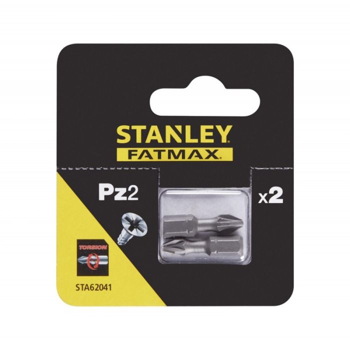 STANLEY - Biti torsiune PZ2 x 25mm, 2 bucati [STA62041-XJ]