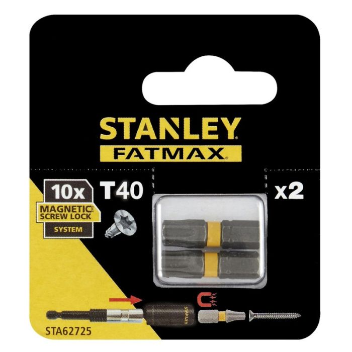 STANLEY - Biti screwlock TX40 x 25mm, 2 bucati [STA62725-XJ]