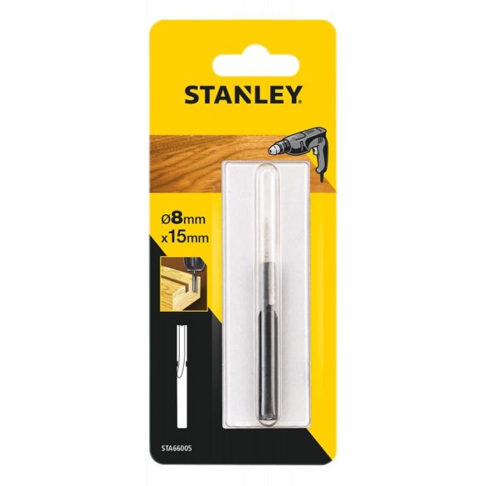 STANLEY - Freza dreapta 8x15mm fara rulment de ghidare [STA66005-QZ]