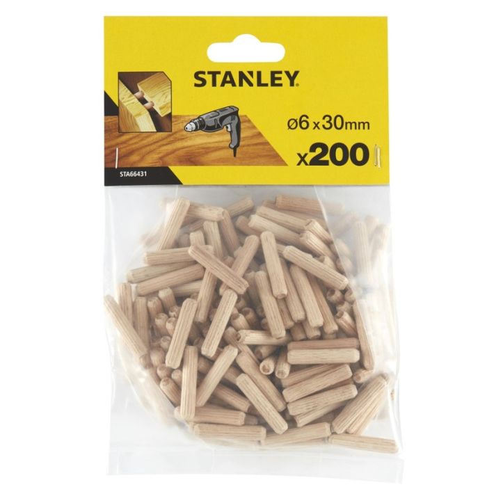 Stanley - Cep lemn 6x30mm, 200 bucati/punga [STA66431-QZ]