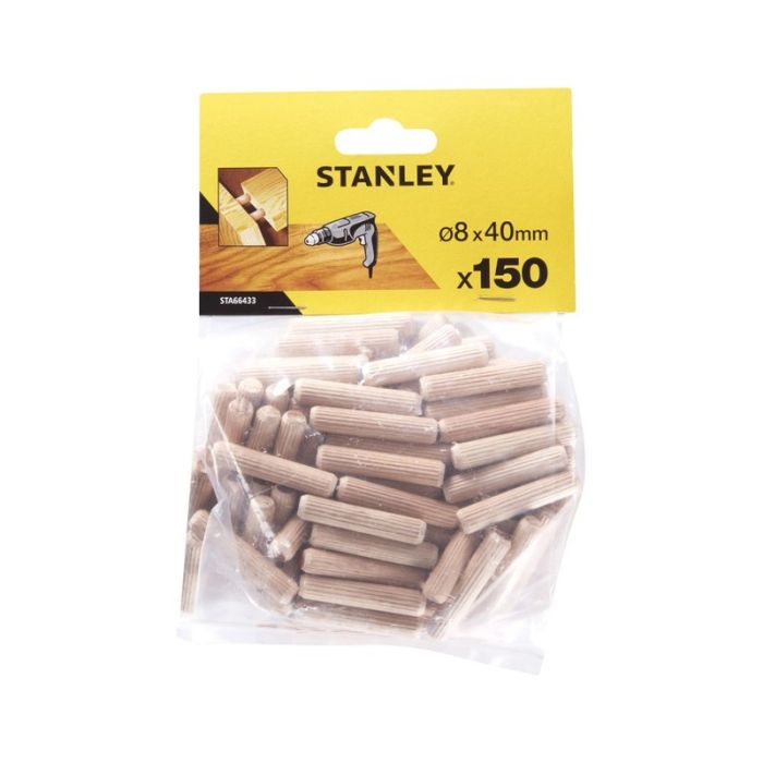 Stanley - Cep lemn 8x40mm, 150 bucati/punga [STA66433-QZ]