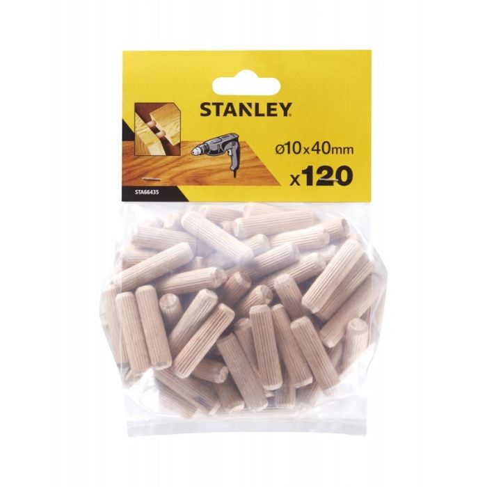 Stanley - Cep lemn 10x40mm, 120 bucati/punga [STA66435-QZ]