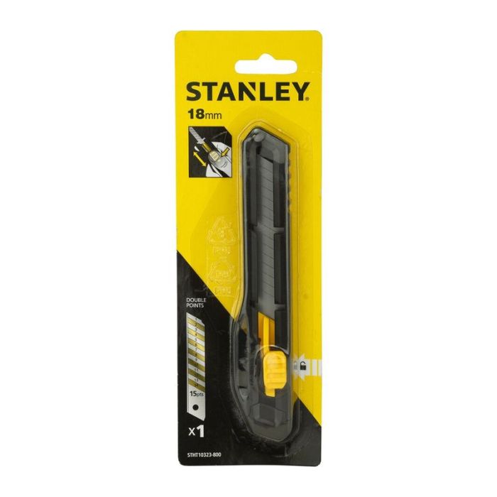 STANLEY - Cutter snapoff 175 mm, lama 18 mm cu blocare automata [STHT10323-8]