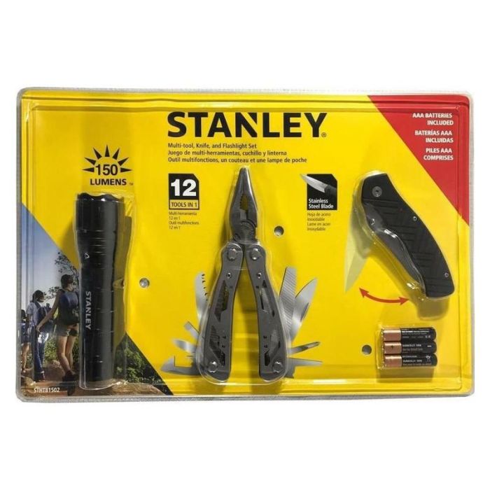 STANLEY - Set 3 clesti 12 in 1, lanterna, cutit [STHT81502-0]