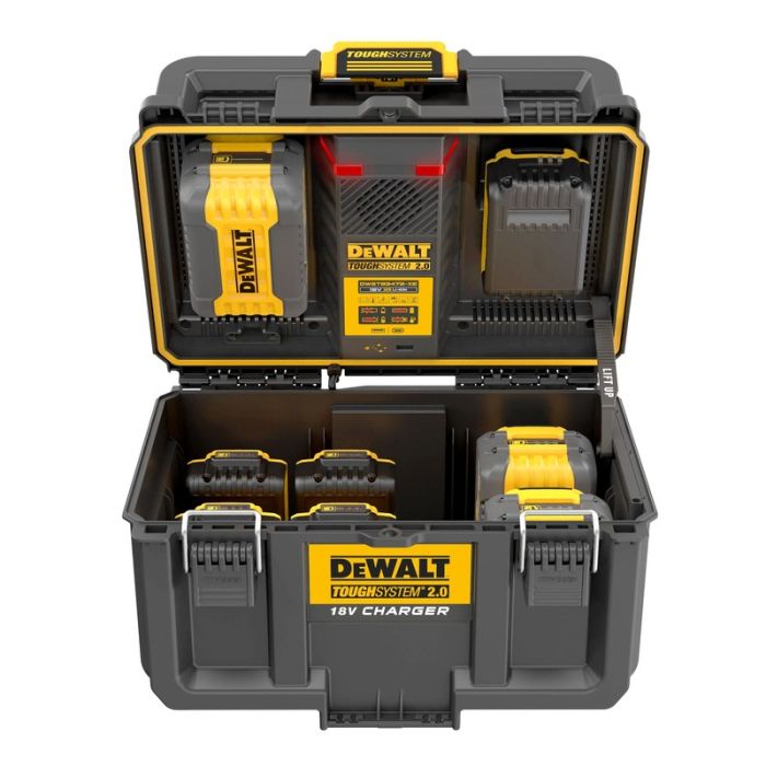 DeWALT - Cutie de depozitare acumulatori TOUGHSYSTEM 2.0 cu incarcator dublu [DWST83471-QW]