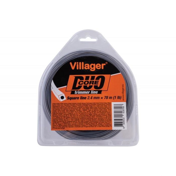 Villager - Fir patrat nailon DUO CORE 2.4mm, 15m