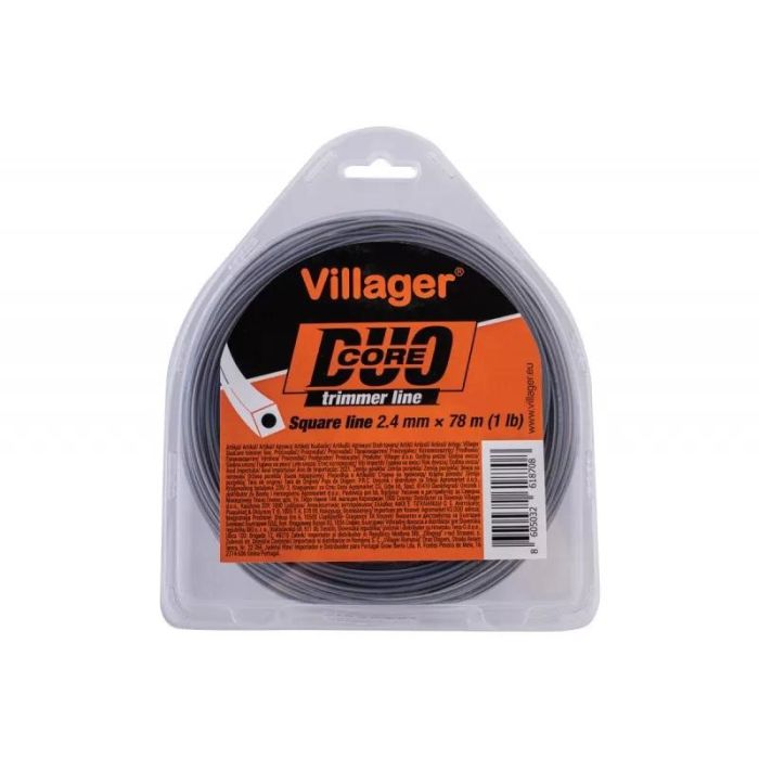 Villager - Fir patrat nailon DUO CORE 2.7mm, 15m [VLG068392]