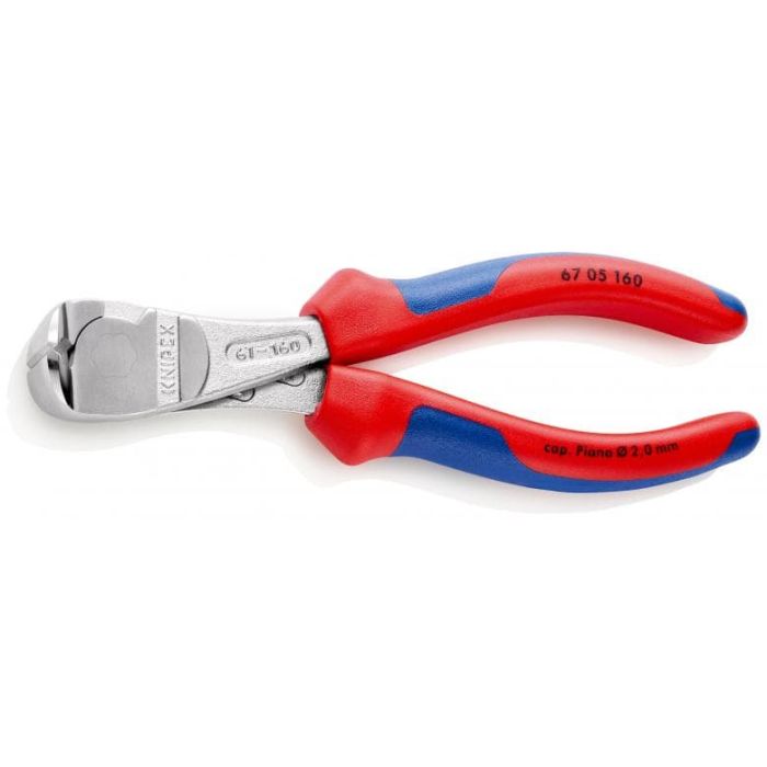 Knipex - Cleste cromat cu taiere frontala si manere multicomponente 160 mm [6705160]