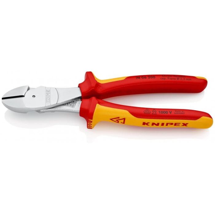 KNIPEX - Cleste pentru taiat lateral (sfic) 200 mm VDE [7406200]