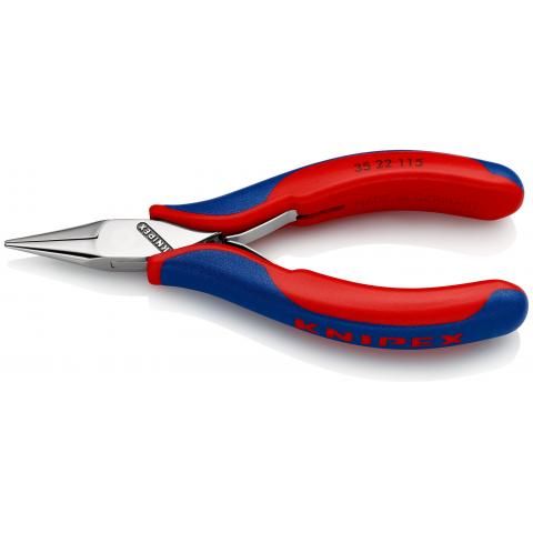 KNIPEX - Cleste pentru electronica, manere multicomponenete, 115 mm, blister [3522115SB]