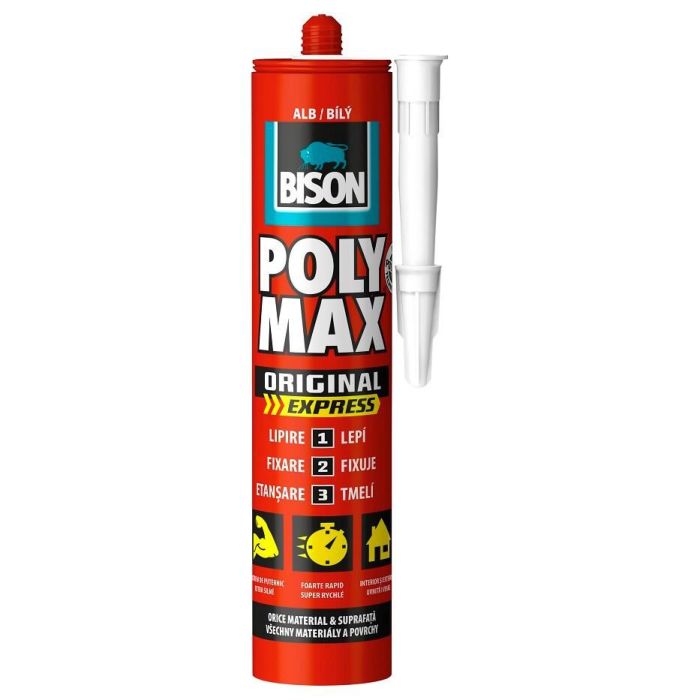 BISON - Poly Max Express alb MS polimer 425g [428976]