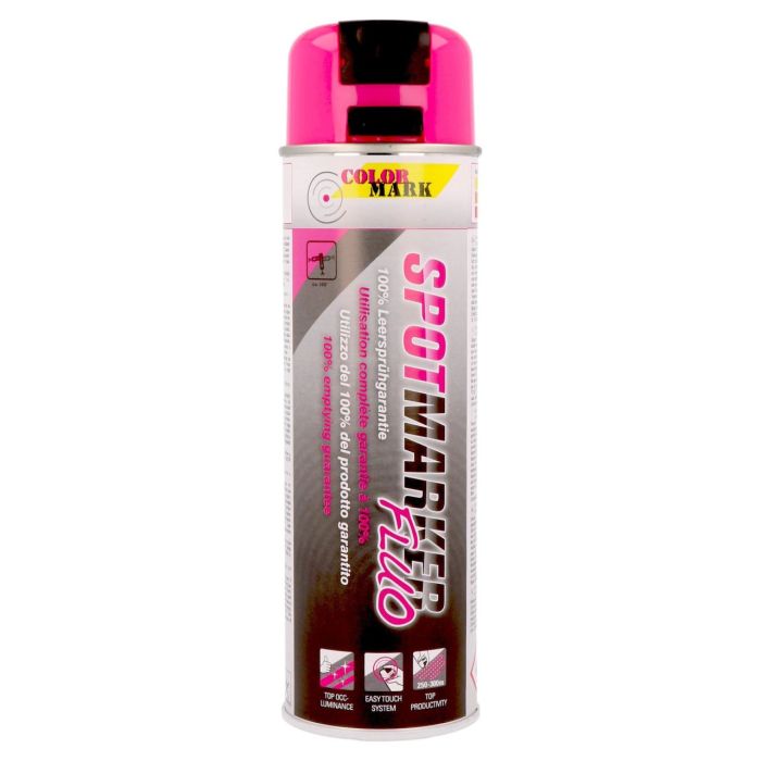 ColorMark - Spray fluorescent pentru marcaje rutiere si industriale, roz 201479 500ml [373013]