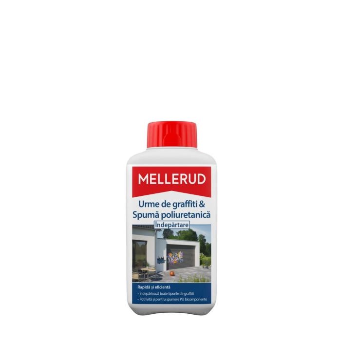 Mellerud - Solutie indepartare spuma poliuretanica, grafiti 0,5 L [760074]