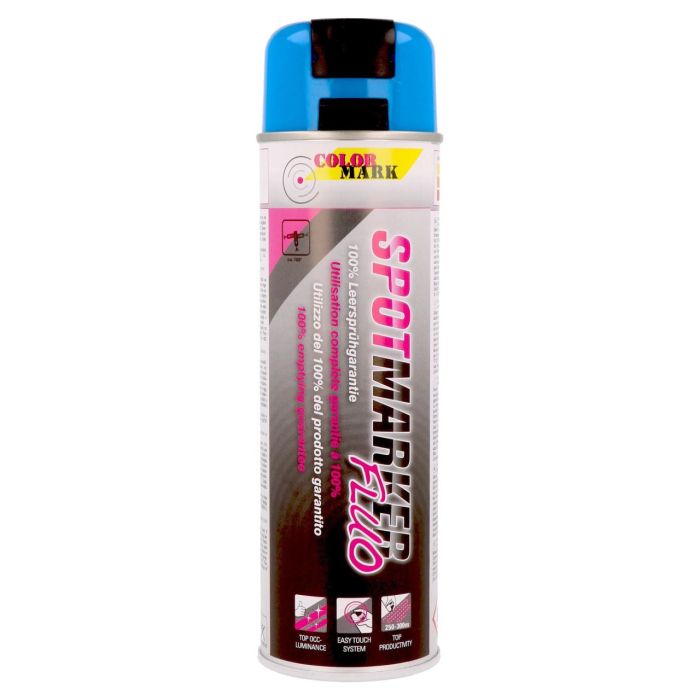 ColorMark - Spray fluorescent pentru marcaje rutiere si industriale, albastru 201523 500ml [373018]