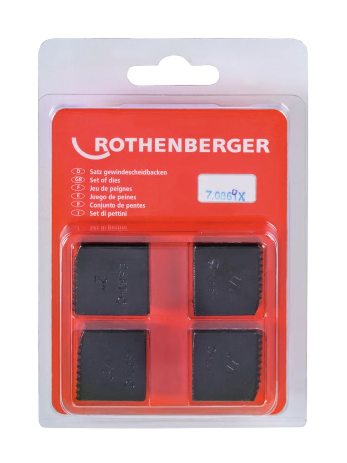 ROTHENBERGER - Set bacuri de filetat BSPT 1 1/2" [070869X]