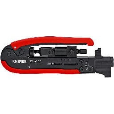 KNIPEX – Dispozitiv de crimpat mufe BNC și RCA, blister [974020SB]