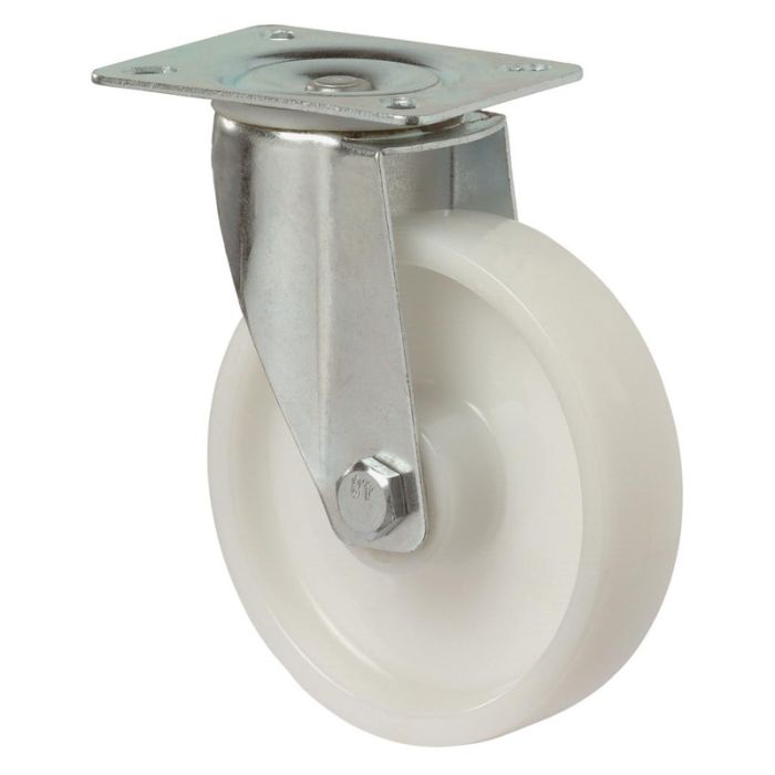 BS Rollen - Rota pivotanta 150mm placa l400.b10, plastic alb, rl l400.b10.150 [L400.B10.150]