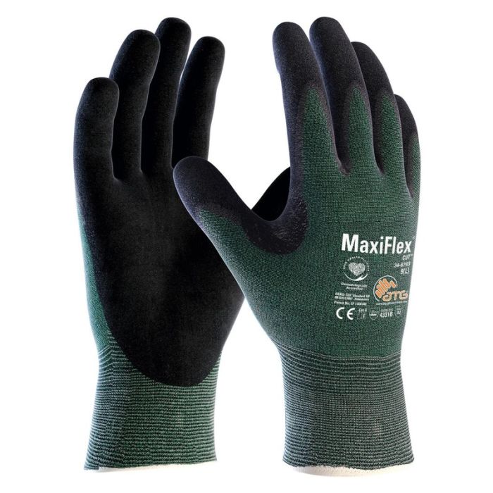 ATG - Manusi de protectie impotriva taierii MaxiFlex, verde/negru, mas. 10 [2490/10]