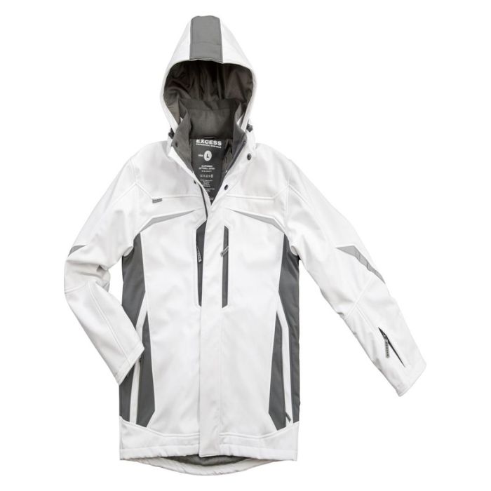 Excess - Jacheta de iarna softshell, alb/gri, mas. XL [318-2-41-1-WG-XL]