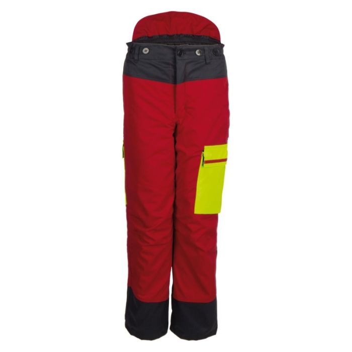 Watex - Pantaloni Forest Jack, rosu/antracit/galben, marime 46/48