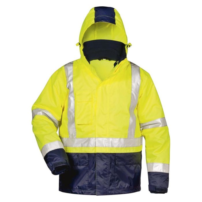 Safestyle - Jacheta reflectorizanta Alf, galben/albastru, mas. 2XL