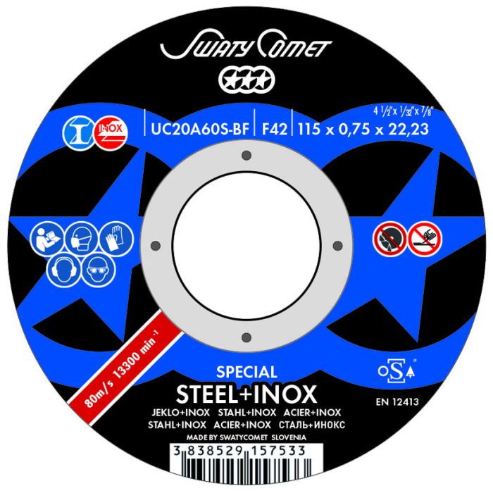 SW - Disc abraziv debitare ACC 125x1mm, metal+inox [ACC1251022MI]