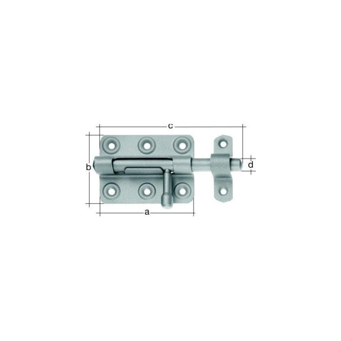 Alberts - Bolt bolt tip 266 montat bucla 100mm galvanizat [128982]