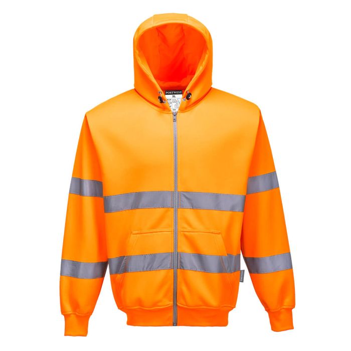 PORTWEST - Hanorac HI-VIS cu fermoar frontal, mas. XL [B305-XL]