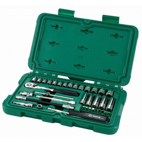 Sata - Trusa capete chei tubulare 1/4", 36 piese [ST09001SJ]